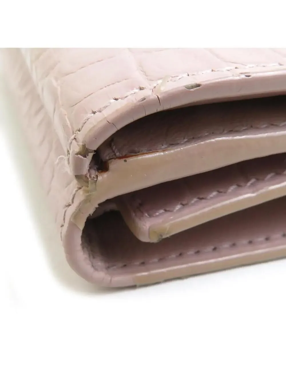 Auth Saint Laurent Trifold Wallet Pink #280351S16B